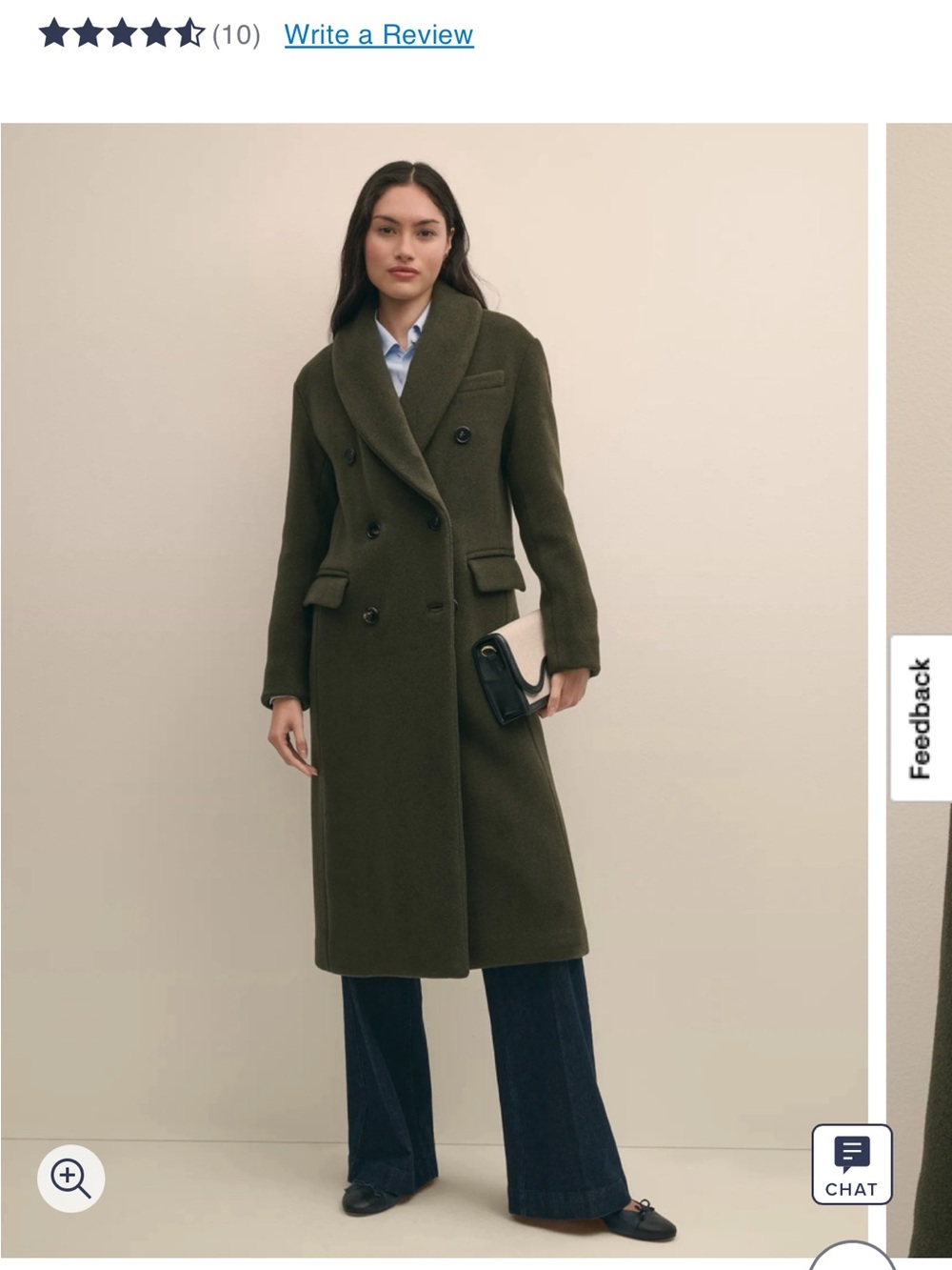 Brooks Brothers Loden Green Double-Breasted Long Winter Coat , current website